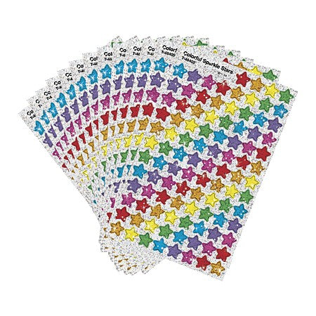 Colorful Sparkle Stars Super Variety Pack SuperShapes Stickers