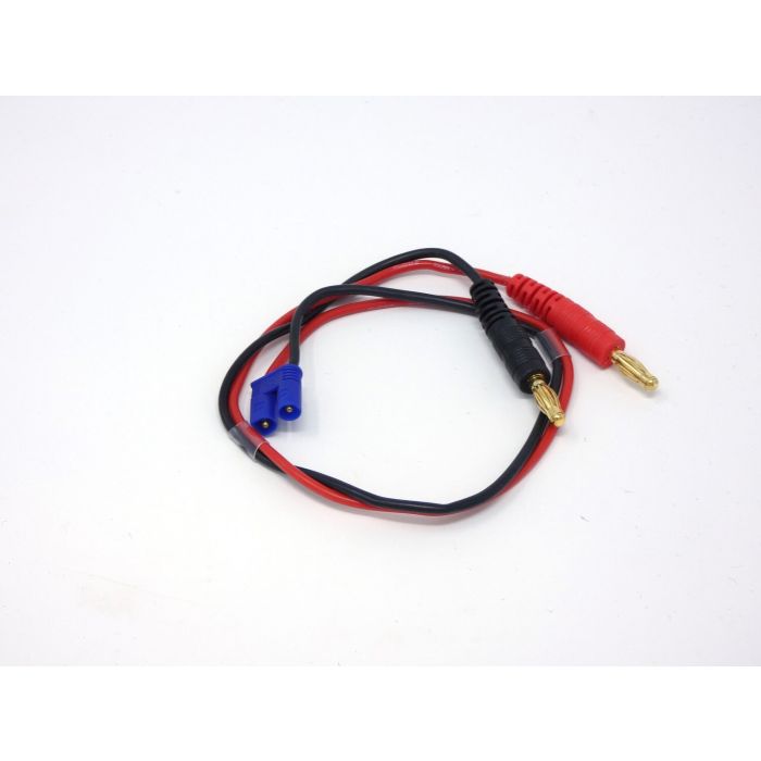 MT Racing EC2 to Banana Plug 12in Charge Lead