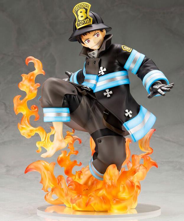 Kotobukiya 1/7 Fire Force Shinra Kusakabe ArtFX J Statue With BONUS PP743K