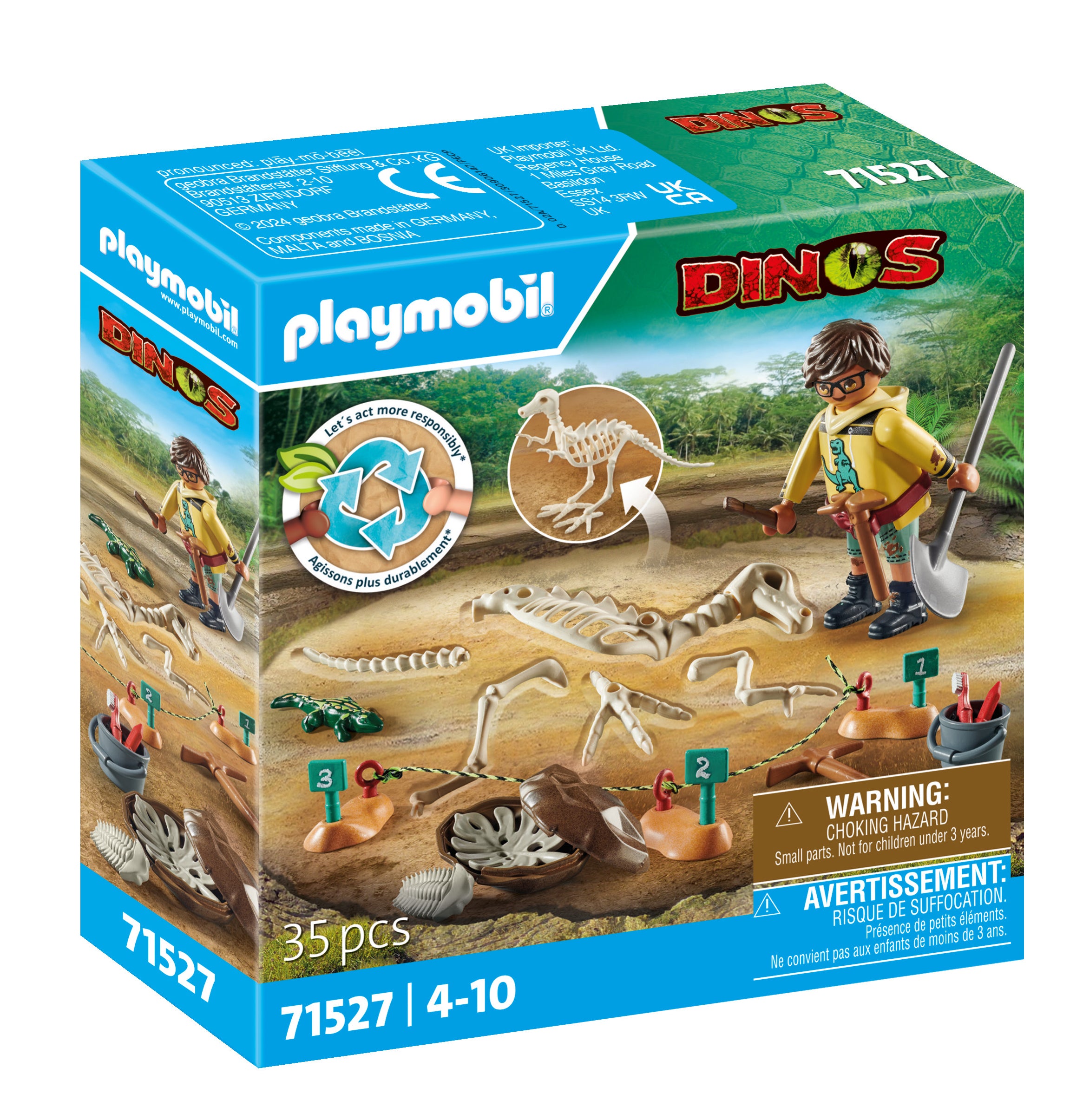 Playmobil Archaeological Dig with Dinosaur Skeleton