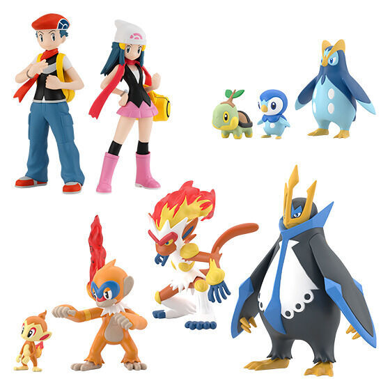 Bandai Pokemon Scale World Vol. 8 Sinnoh Region Trading Figure Set