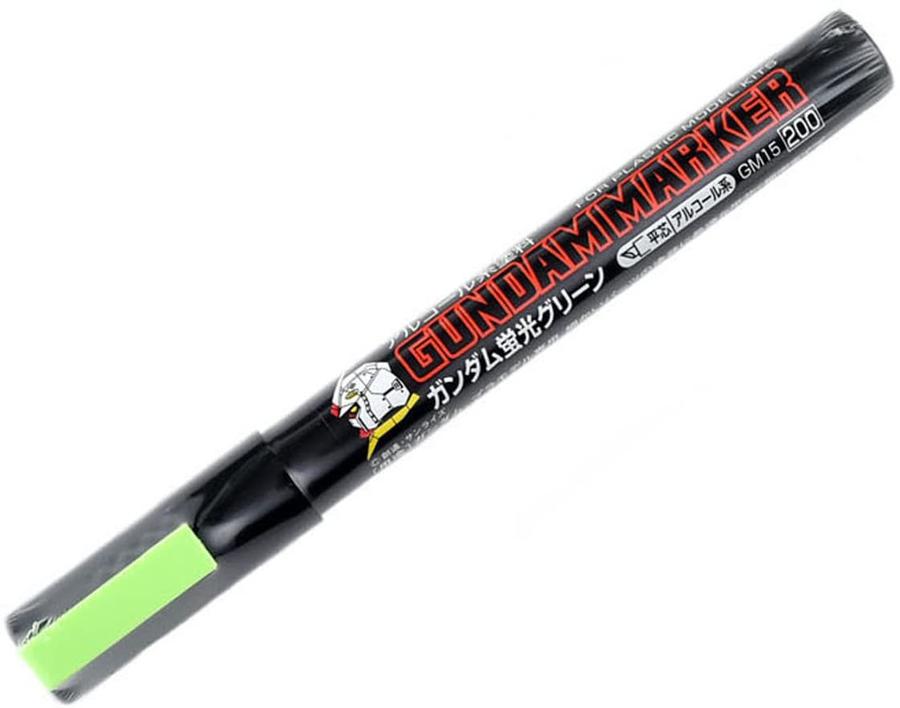 Gundam Marker GM15 Fluorescent Green – Chisel Tip Marker Paint Pen