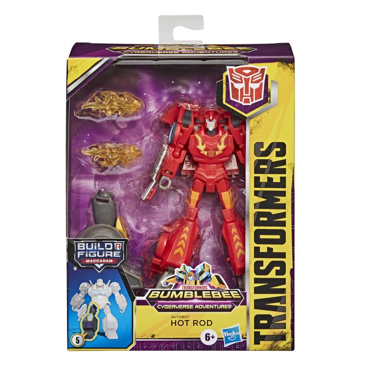 Hasbro Transformers Cyberverse Adventures Deluxe Hot Rod Action Figure Maccadam BAF