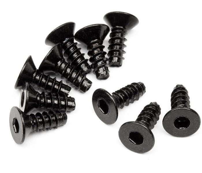 HPI Racing 94303 TP Flat Head Screw M3x8mm Hex Socket (10pcs) Cup Racer