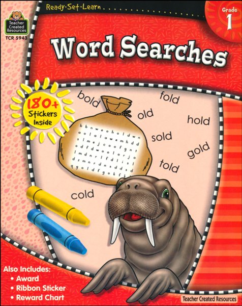 Ready Set Learn: Word Searches (Grade 1)