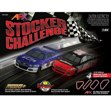 AFX Stocker Challenge 21-Foot HO Slot Car Track