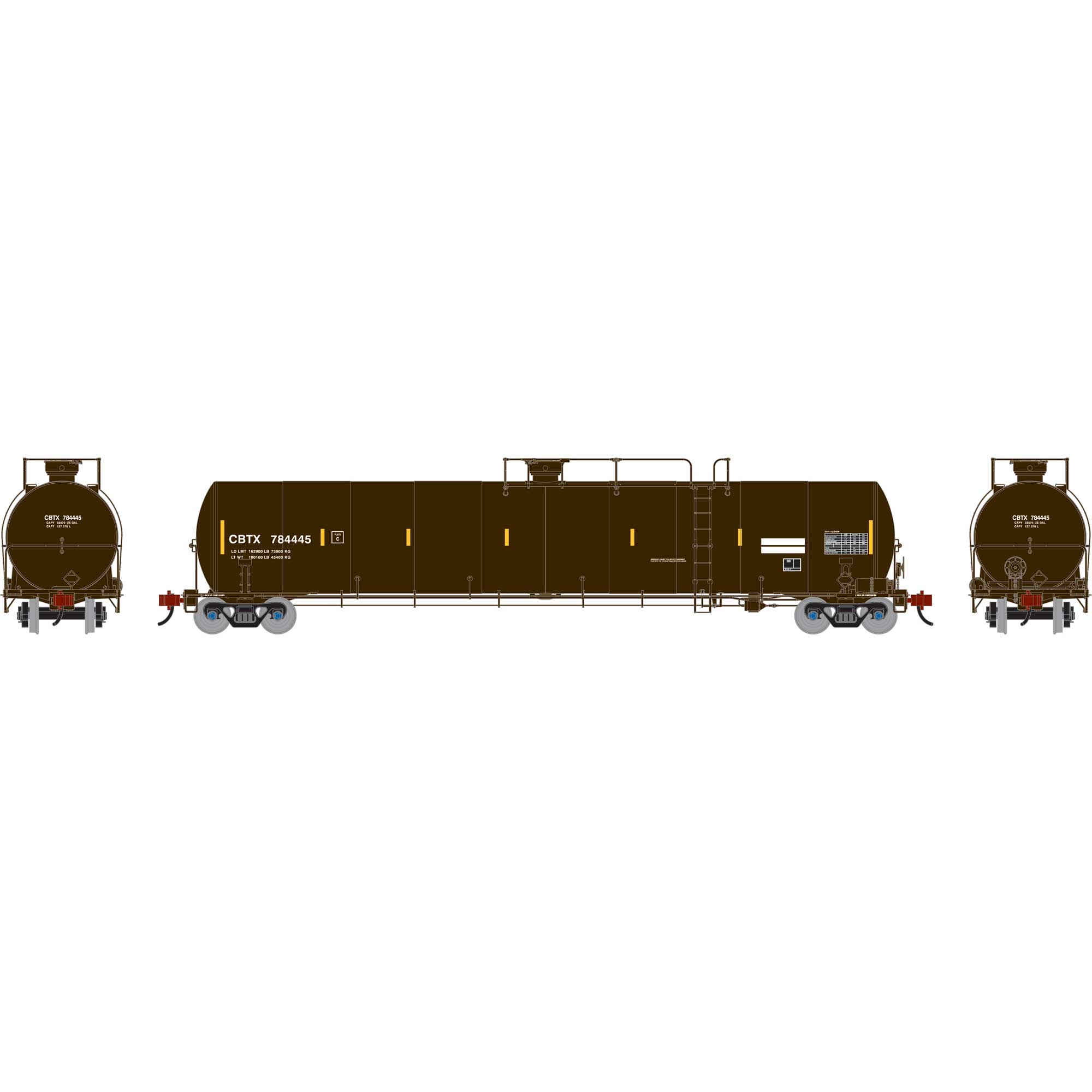 HO UTC 33K LPG Tank Car- Late, CBTX #784445