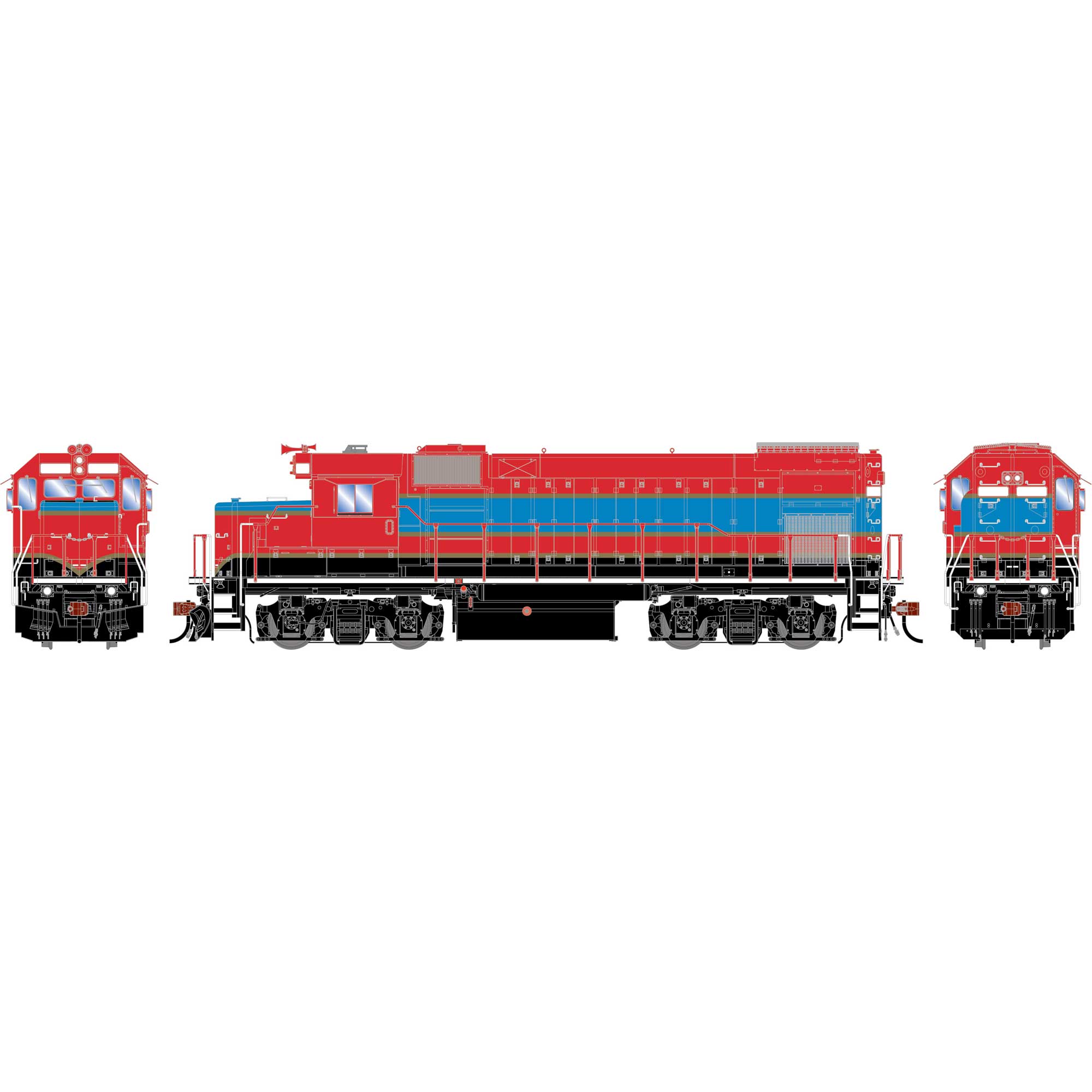 HO GEN GP15-1 Locomotive w/DCC & SOUND, Patriot Rail