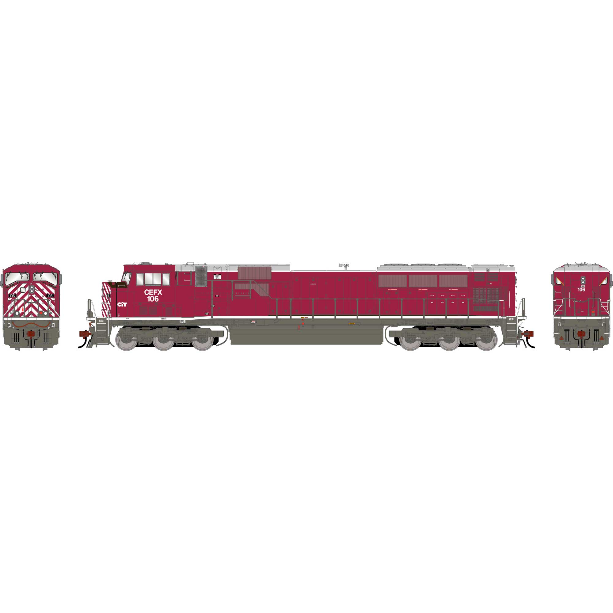 HO GEN SD90MAC Locomotive, CEFX #106