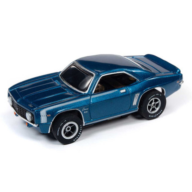 Auto World Xtraction 1969 Chevy Camaro SS 396 (Blue) HO Slot Car