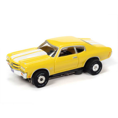 Auto World 1970 Chevy Chevelle SS Yellow Thunderjet HO Slot Car