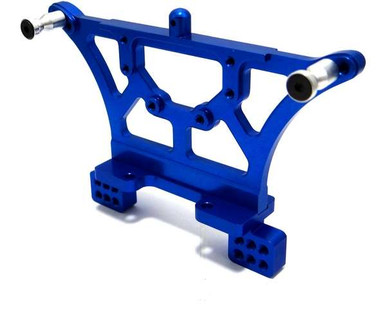 Hot Racing Blue Aluminum Rear Shock Tower for Slash 2WD, Stampede 2WD, Rustler