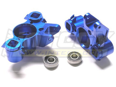 Integy Aluminum Steering Blocks (Blue): Revo 3.3, E-Revo, Summit, Slayer