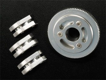 Integy Aluminum 3-Piece Clutch Conversion (Silver): T-Maxx 2.5 & 3.3