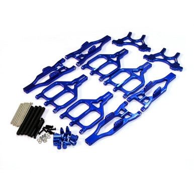 Integy Aluminum EVO3 Suspension Kit (Blue): T-Maxx 2.5, 3.3, & E-Maxx