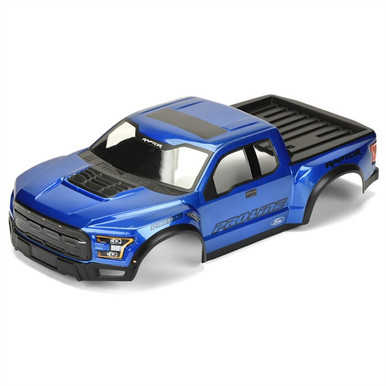 Pro-Line 2017 F-150 Raptor Scale Blue Painted Body for Slash