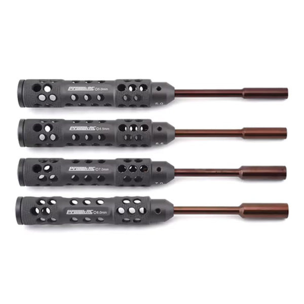 ProTek RC “TruTorque SL” 4-Piece Metric Nut Driver Set (5.0, 5.5, 7.0, 8.0mm)