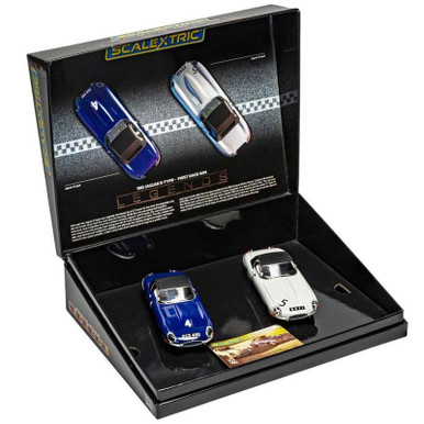 Scalextric Jaguar E-Type 1961 First Win Twin Pack 1/32 Slot Car