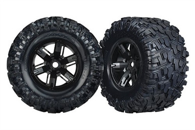 Traxxas X-Maxx/XRT 8S-Rated Maxx AT Tires & Wheels (2) (assembled, pre-glued)