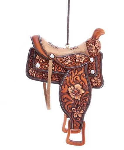 Western Saddle Ornament – Elegant