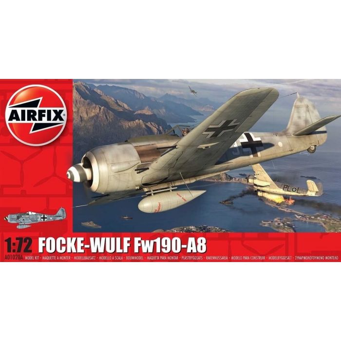 Airfix 1:72 Focke-Wulf Fw190A-8 Plastic Model Kit