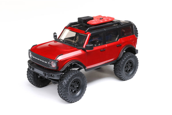 SCX24 2021 Ford Bronco 1/24 4X4 Crawler RTR, Red