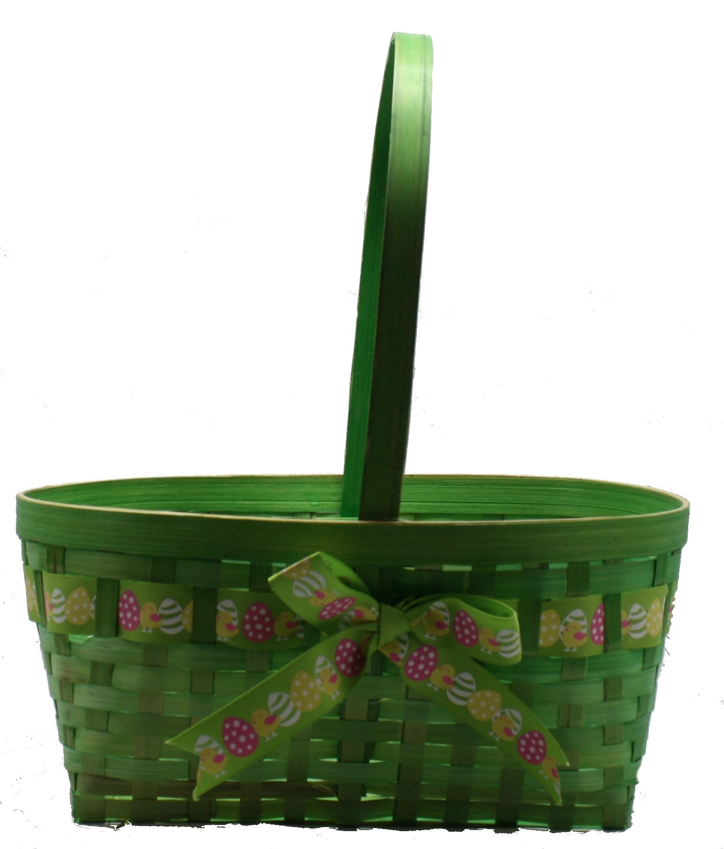 Easter Oval Bamboo Baskets – Large Green