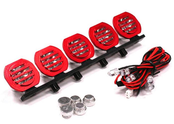 Integy C23540RED Aluminum Roof Top Spot LED Light Set (5)