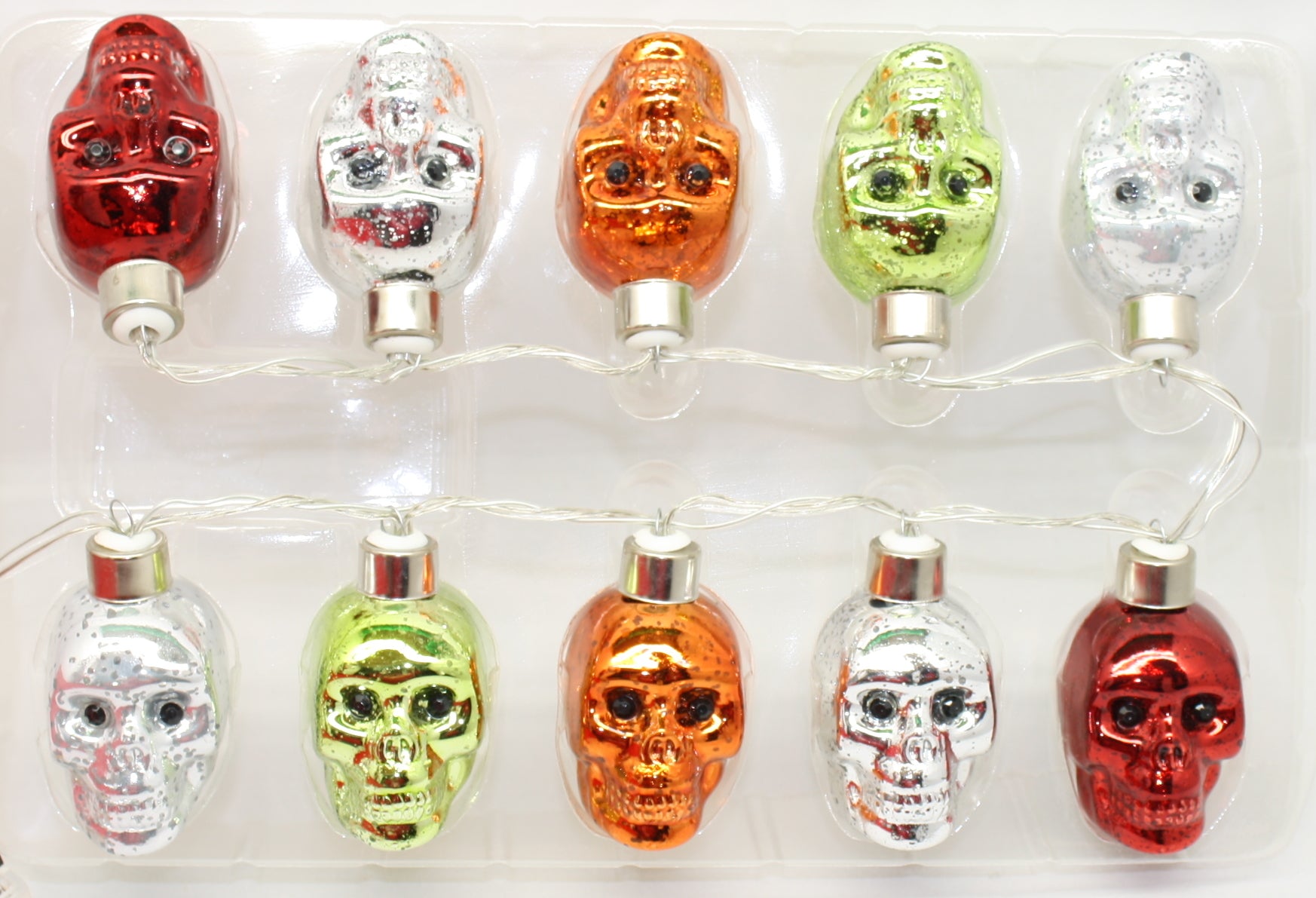 LED Halloween String Light Set – Skulls