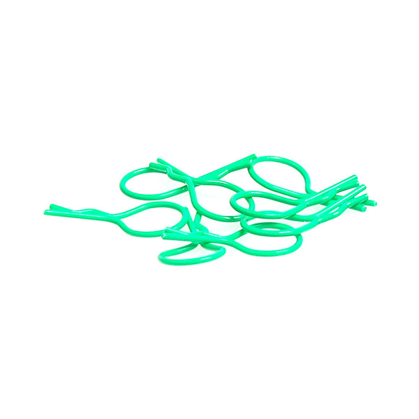 Big 1/10 Body Clips, Fluorescent Green