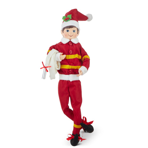 Fireman Posable Elf