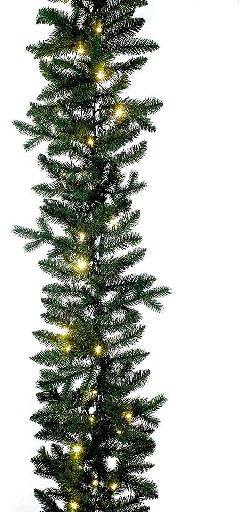 9-Foot Pre-Lit LED Garland – Warm White