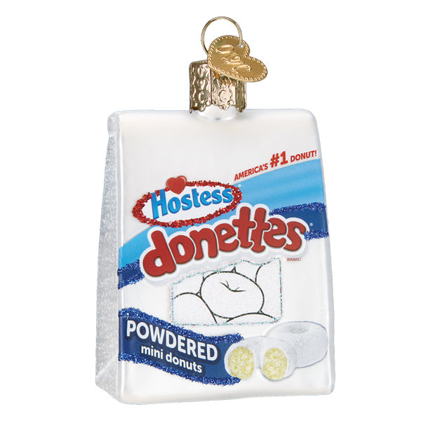 Hostess Donettes Glass Ornament