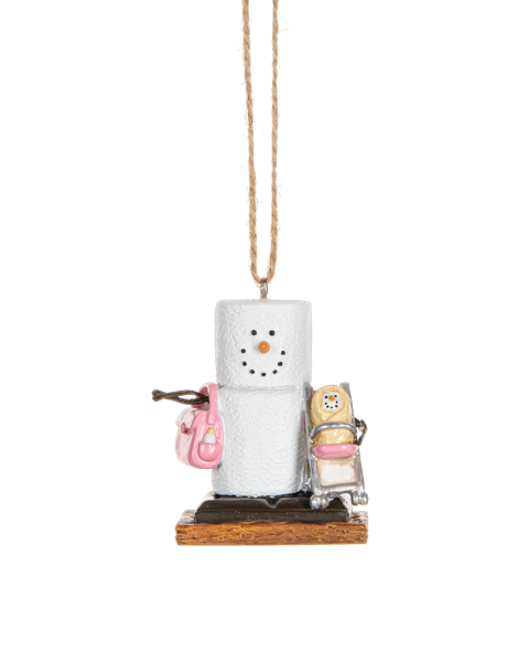 S’mores Baby Ornament – Pink