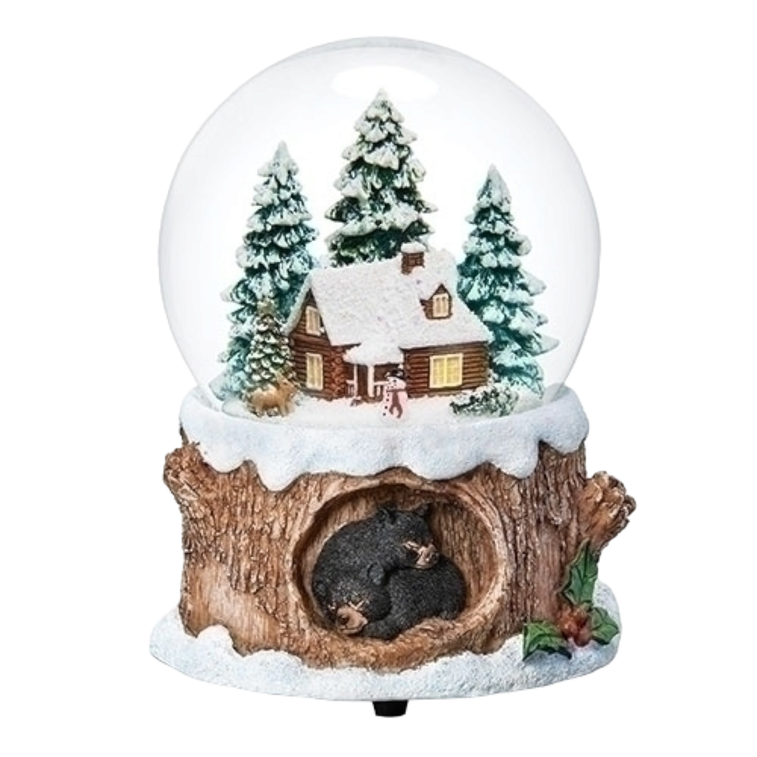 Musical Snowglobe – Cabin in the Wood…