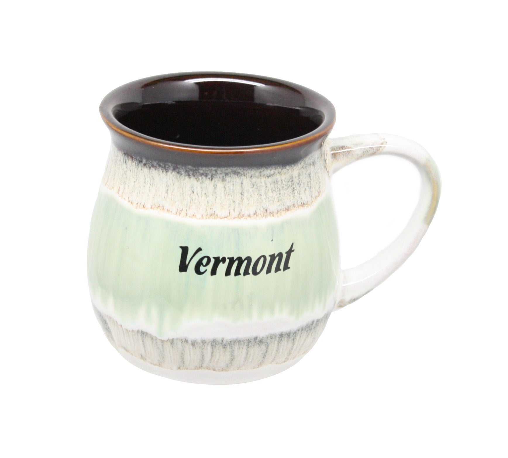 Drip Glaze Two-tone Pot Mug – Green