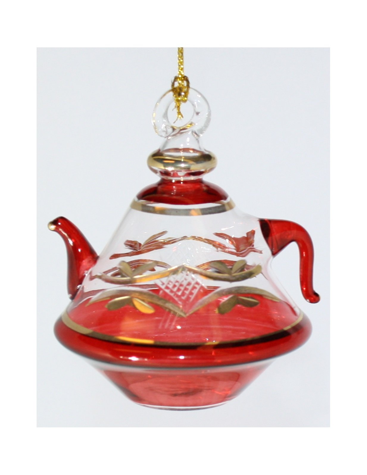 Etched Pyramid Teapot Ornament – Chri…