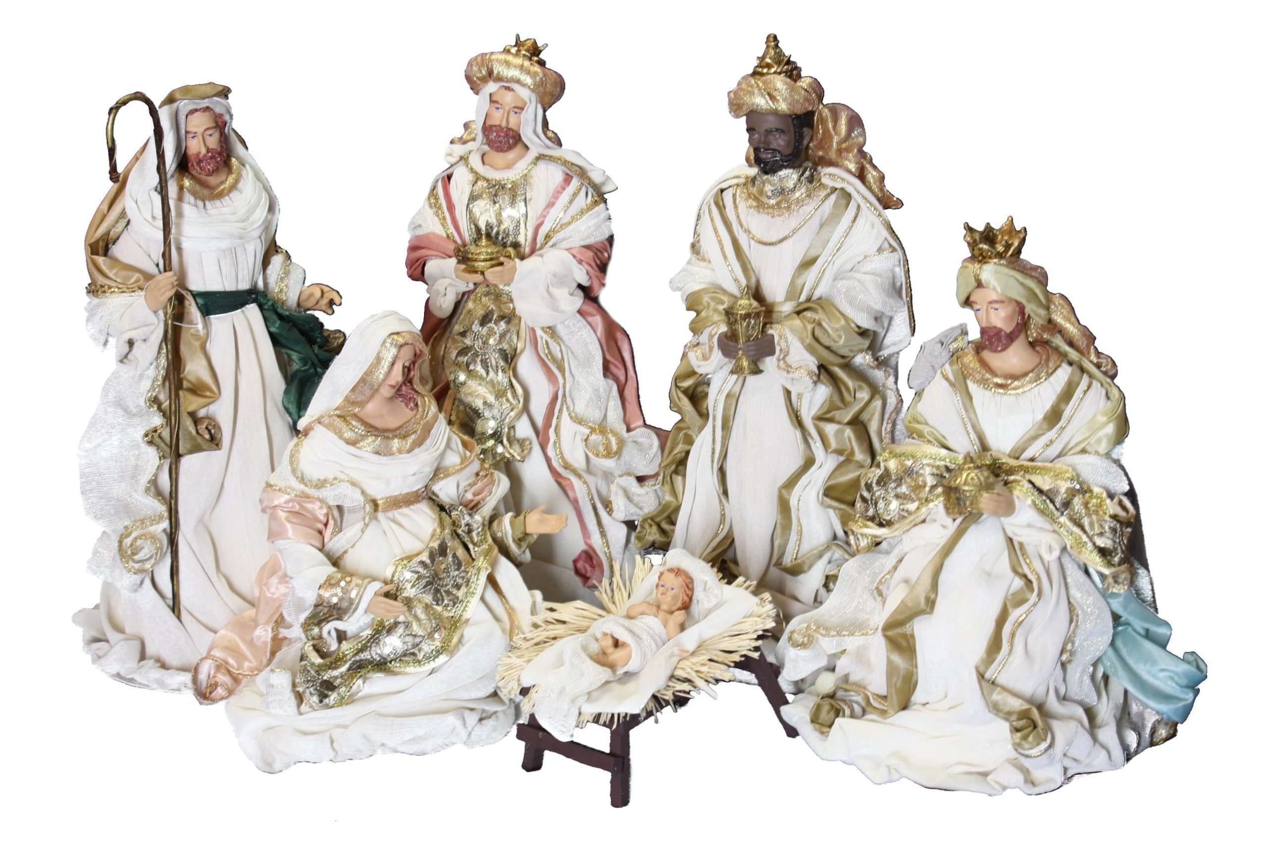 Pastel  Nativity 6 Piece Set