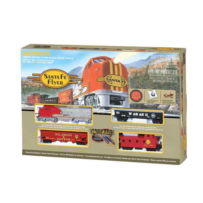 Bachmann HO Scale Santa Fe Flyer Train Set