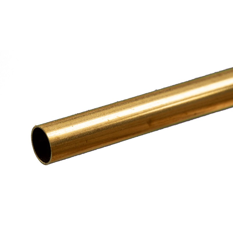 Round Brass Tube: 5/16″ OD x 0.014″ Wall x 12″ Long