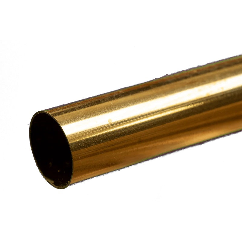 Round Brass Tube: 21/32″ OD x 0.014″ Wall x 12″ Long