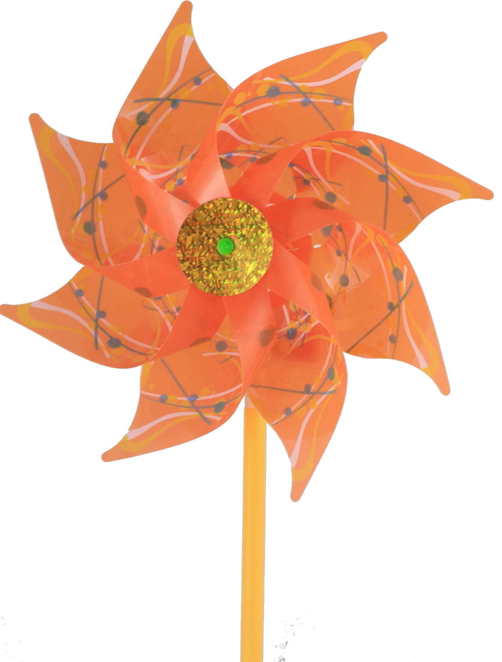 PVC Pinwheel – Orange Dragonflies