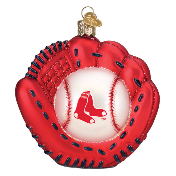 Boston Red Sox Baseball Mitt Glass Or…