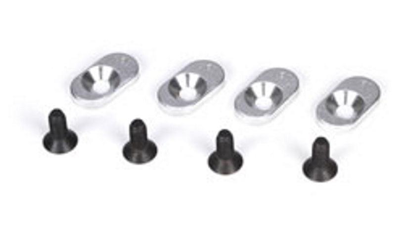 Losi LOSB5806 Engine Mount Inserts & Screws 17.5/58 (4) 5ive-T Mini Wrc