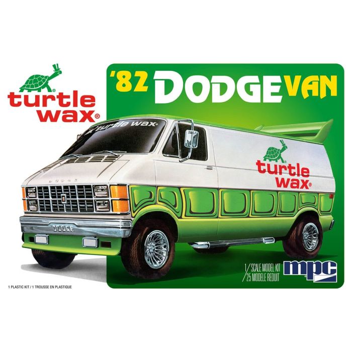 MPC 1:25 1982 Dodge Van Custom (Turtle Wax) Plastic Model Kit