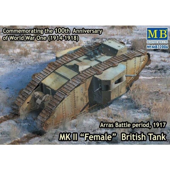 Masterbox 1/72 WWI Mk.II Female Tank Plastic Model Kit