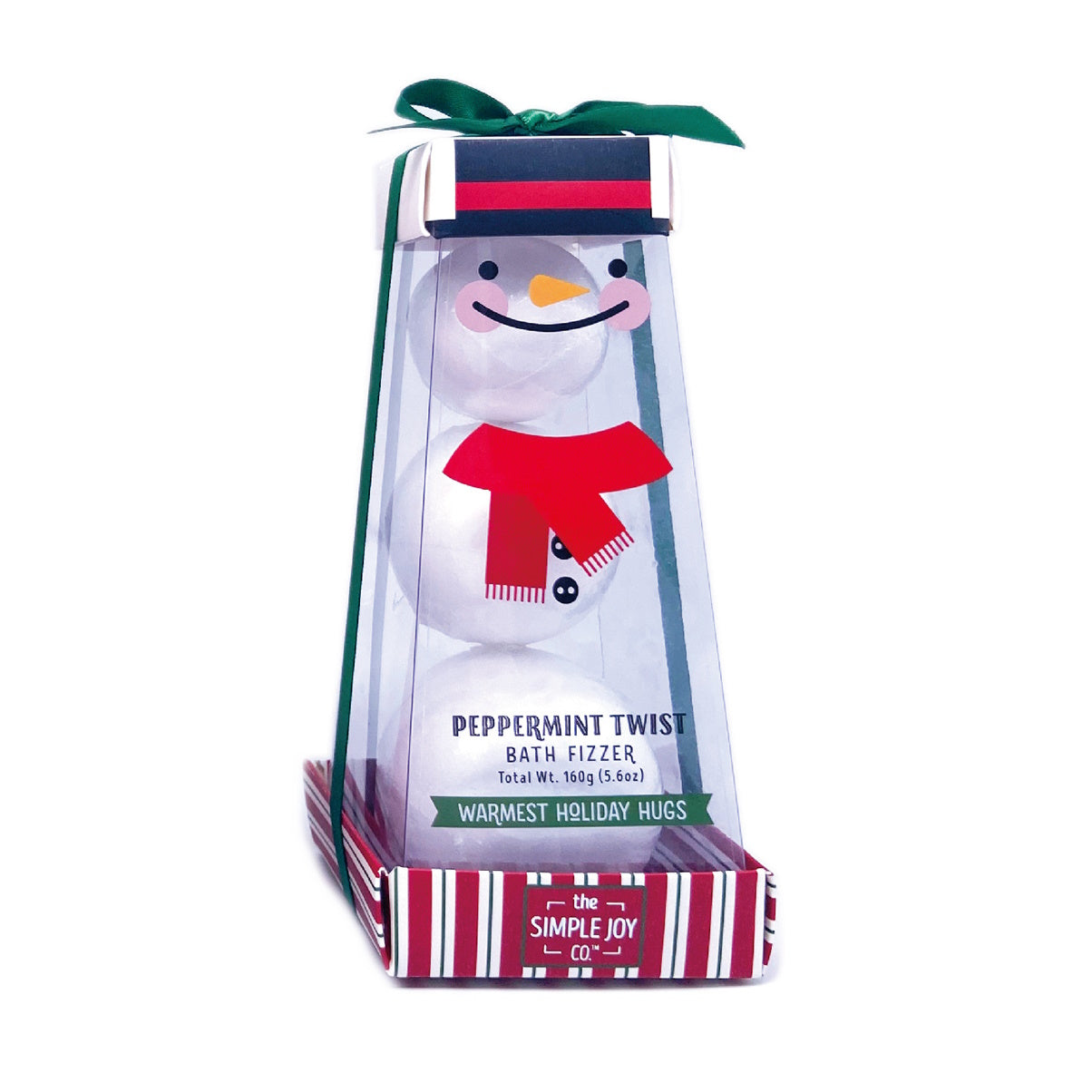 Peppermint Twist Snowman  Bath Fizzer