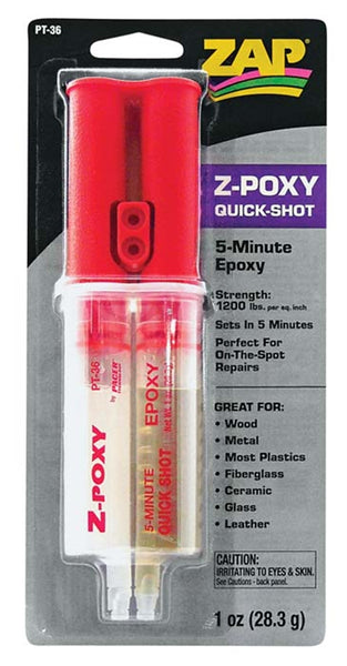 Z-Poxy 5 Min Syringe, 1 oz