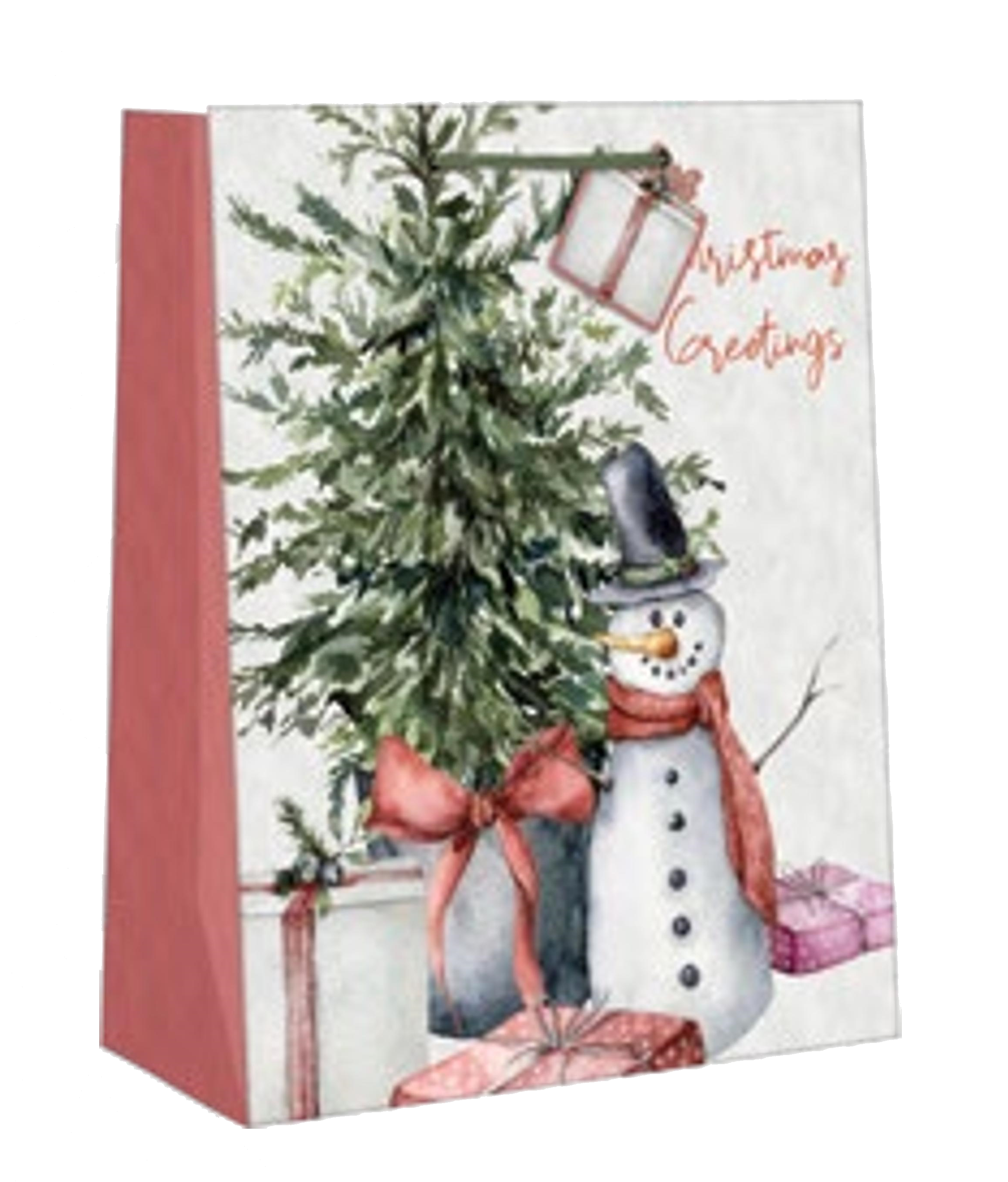 Traditional Giftbag – Snowman Greetin…