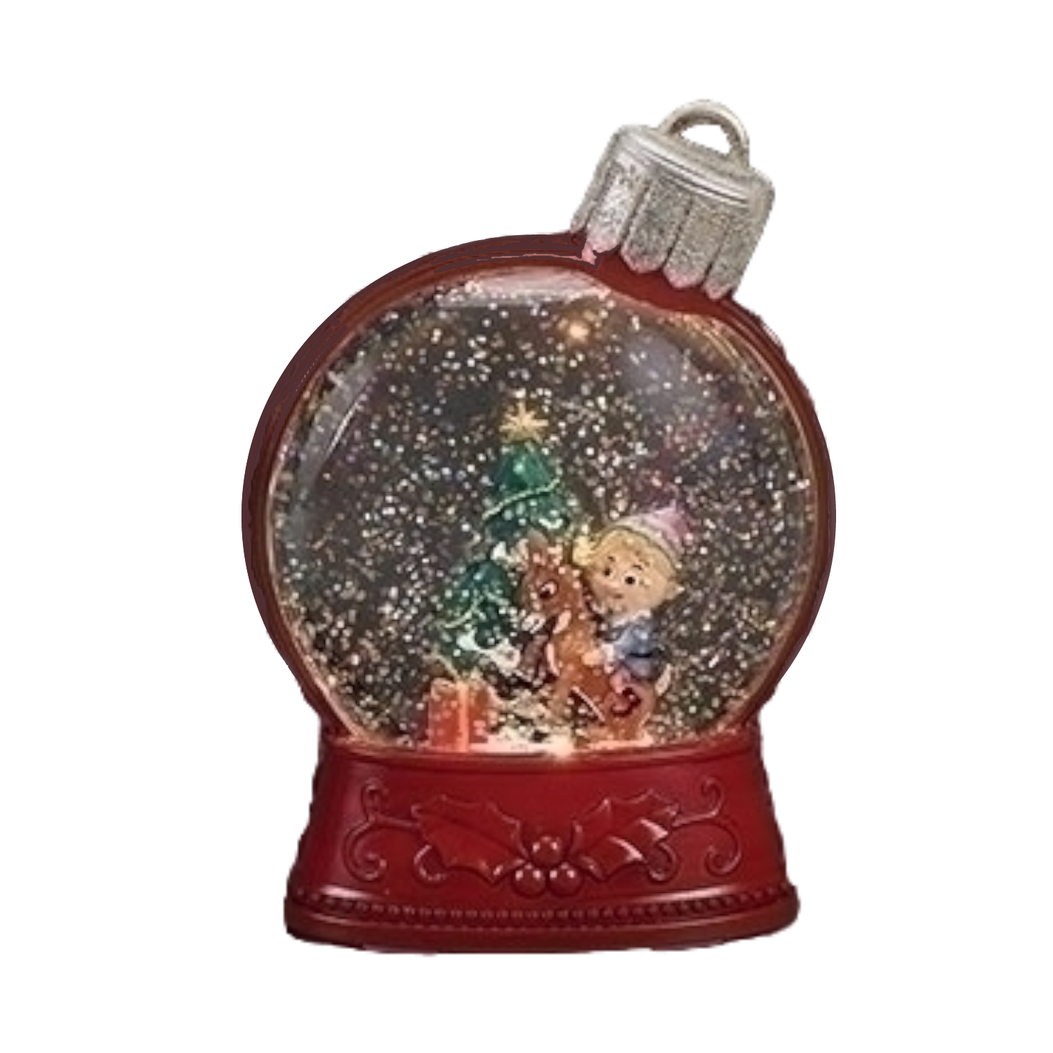 Lighted Rudolph Shimmer Ornament – He…